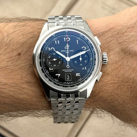 Breitling Premier B01 Chronograph 42 Ref. AB0145221B1A1 | Full-Set 10/2025 | NEU | Automatic | Unworn | Black Dial | 42mm | VIP