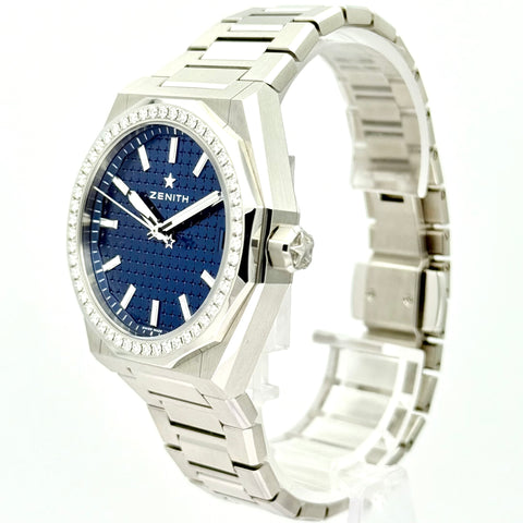 Zenith Defy Skyline Ref. 16.9400.670/51.I001 | Full-Set 10/2024 | Like New | Diamonds | Automatic | Blue Dial | 36mm