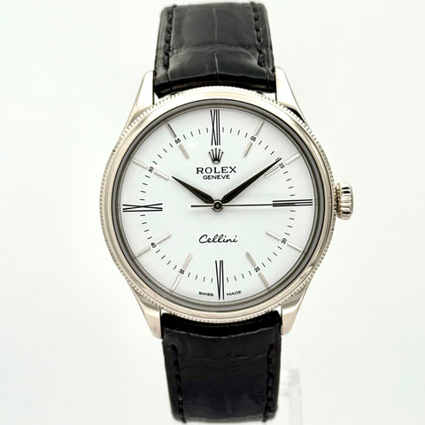 Rolex Cellini Time Ref. 50509 | Full-Set 2015 | Serviced 09/2025 | 18K Weissgold | 39mm | Rare