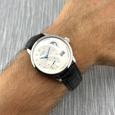 Glashütte Original PanoMaticLunar Ref. 1-90-02-42-32-61 | Full-Set 11/2025 | Unworn | Ungetragen | 40mm | Silver | Top