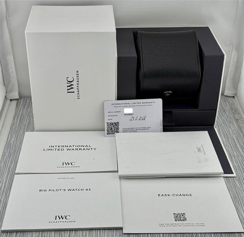 IWC Big Pilot Ref. IW329301 | Full-Set 2022 | 43mm | Black Dial | IWC Garantie 02/2030 | Automatic | Top