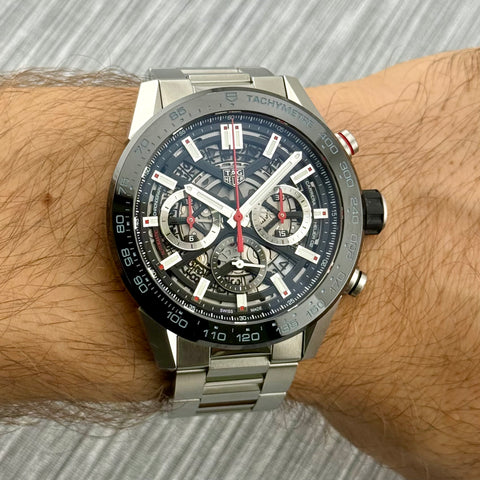 Tag Heuer Carrera Chronograph Ref. CBG2A10.BA0654 | Full-Set 10/2022 | Automatic | Heuer 02 Manufakturwerk | 45mm | Top
