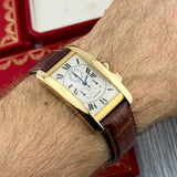 Cartier Tank Américaine 18K Ref. 1730 | Full-Set 1996 | Erstkaufrechnung | 18K Gelbgold | Chronograph | Top Set