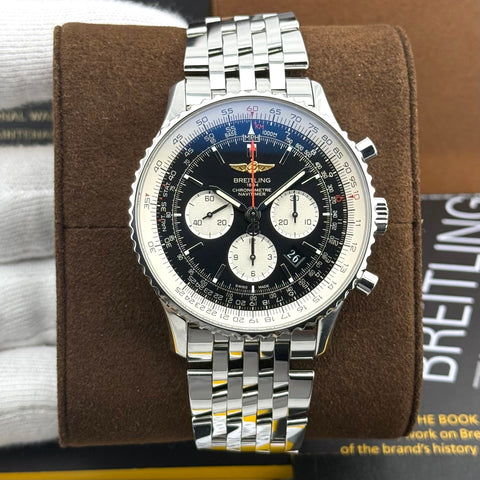 Breitling Navitimer 1 01 Chronograph Ref. AB012721/BD09 | Full-Set 10/2016 | Serviced 12/2025 | Black Dial | 46mm | Top