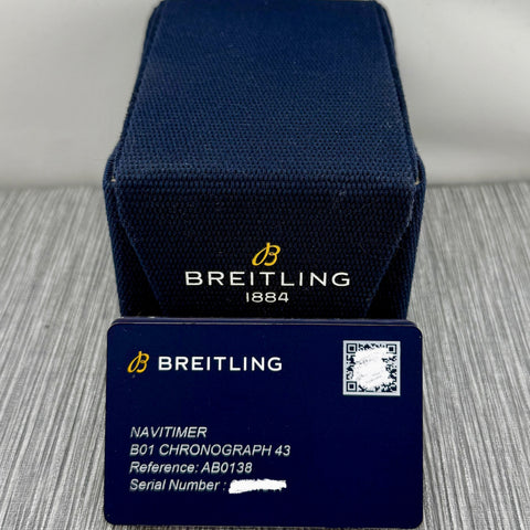 Breitling Navitimer B01 Chronograph 43 Ref. AB0138241C1A1 | Full-Set 08/2023 | Ice Blue | Automatic | 43mm | Breitling Garantie 08/2031 | Top | VIP