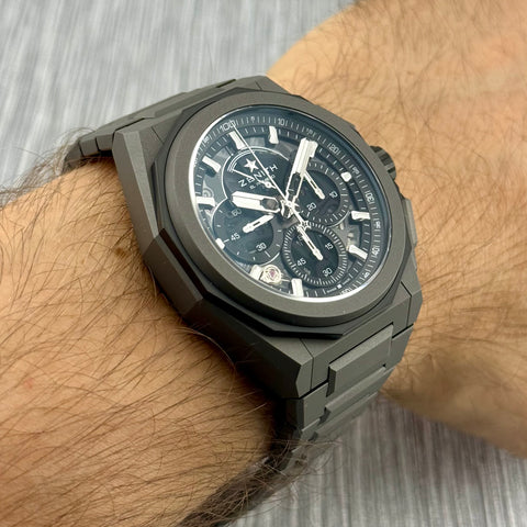 Zenith Defy Extreme Chronograph Ref. 97-9100-9004-02-I001 | Full-Set 12/2024 | Garantie 12/2029 | 45mm | Unworn | Ungetragen | Titan | Top
