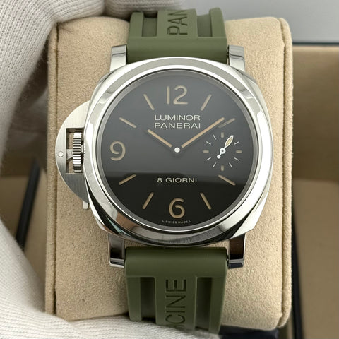 Panerai Luminor Destro Otto Giorni „Boutique Edition“ Ref. PAM01655 | Full-Set 12/2024 | NEU | Unworn | Panerai Garantie 12/2032 | 44mm | Top