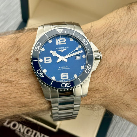 Longines Hydroconquest 43 Ref. L37824966 | Full-Set 2026 | Unworn | NEW | 43mm | Automatic | Blue Dial | Top