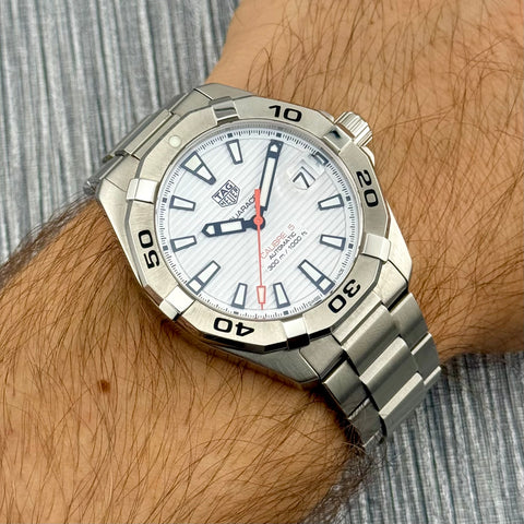 Tag Heuer Aquaracer Calibre 5 Ref. WBD2111.BA0928 | Full-Set 12/2020 | White Dial | 41mm | Automatic | VIP