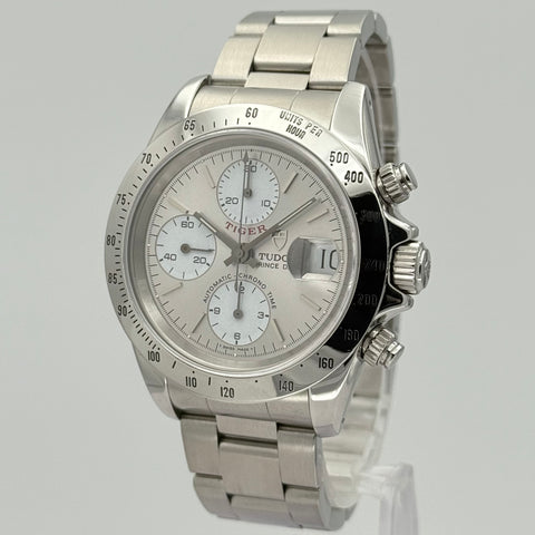 Tudor Prince Date Tiger Ref. 79280 | Full-Set 2000 | Serviced 06/2025 | Chronograph | 40mm | silver/grey Dial | Rare | VIP