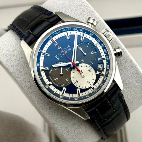 Zenith El Primero 36‘000 VpH Ref. 03.2150.400/53.C700 | Full-Set 12/2024 | Zenith Garantie 12/2029 | 38mm | Blue Dial | Automatic | Top