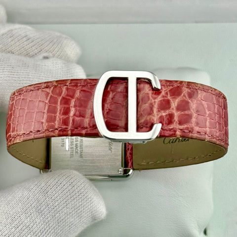 Cartier Tank Solo Ref. 3170 | Full-Set 2017 | | 31x24mm | Pink Dial | Quartz | Ladies | Rare