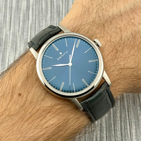 Zenith Elite 6150 Ref. 03.2272.6150/51.C700 | Full-Set 07/2018 | Top Condition | 42mm | Blue Dial | Automatic | Top