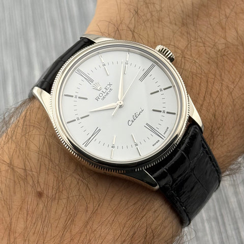 Rolex Cellini Time Ref. 50509 | Full-Set 2015 | Serviced 09/2025 | 18K Weissgold | 39mm | Rare