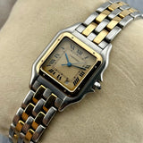 Cartier Panthère Ref. 187949 | 2-row 18k yellow gold | Vintage | 27x27mm | Quartz | Rare | Top