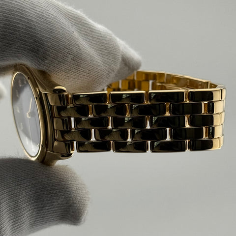 Cartier Cougar Ref. 887905 | Factory Blue Enamel (Emaille) Dia Dial | 18k Yellow Gold | 114.45 gr. | 33mm | Top