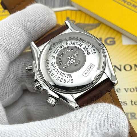 Breitling Chronomat Chronograph Evolution Ref. A13356 | Papiere 12/2008 | Serviced 01/2026 | 44mm | Black Dial | Top