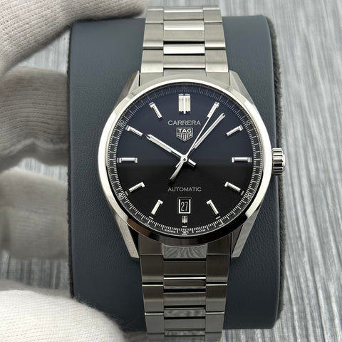 Tag Heuer Carrera Date Calibre 5 Ref. WBN2110.BA0639 | Full-Set 02/2024 | Like New | Black Dial | 39mm | Top