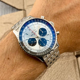 Breitling Navitimer B01 Chronograph 43 Ref. AB0138241C1A1 | Full-Set 07/2022 | Ice Blue | Eisblau | Top Condition