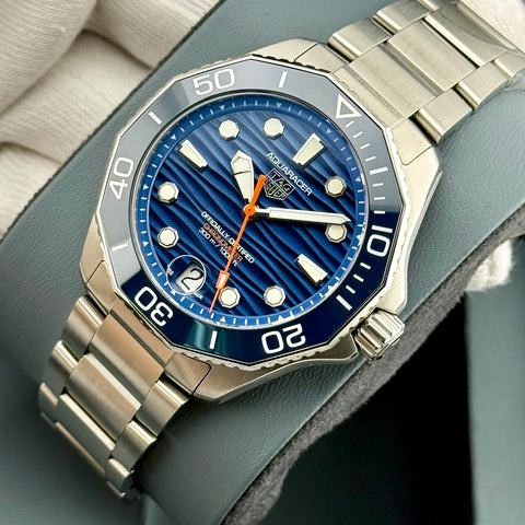 Tag Heuer Aquaracer 300m Ref. WBP5111.BA001 | Full-Set 04/2025 | Tag Heuer Garantie 04/2030 | Unworn | Ungetragen | 42mm | Blue Wave Dial | Top