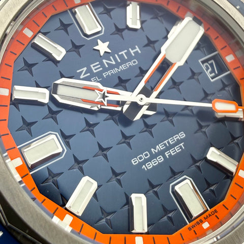 Zenith Defy Extreme Diver Ref. 95.9601.3620/51.I301 | Full-Set 04/2026 | NEU | Unworn | Titan | 42.5mm | Blue | Top