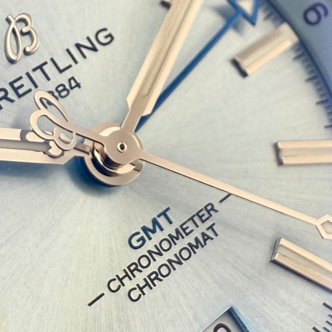 Breitling Chronomat Automatic GMT 40 Ref. P32398101C1S1 | Full-Set 09/2024 | Ice Blue Dial | Top Condition | VIP