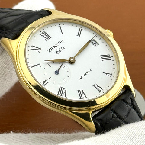 Zenith Elite Ref. 30.0040.680 | Full-Set 2000 | 18K (750er) Gelbgold | Automatic | Date | 36mm | Rare | Top | VIP