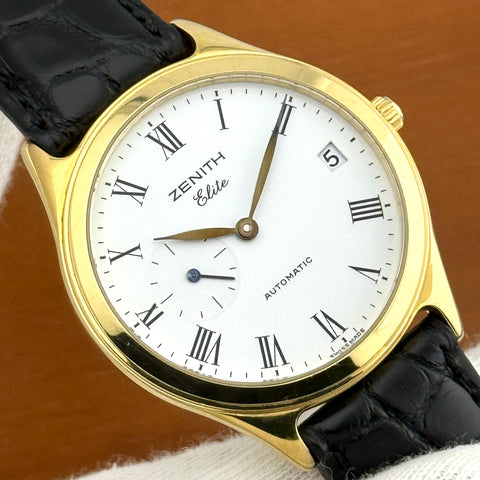Zenith Elite Ref. 30.0040.680 | Full-Set 2000 | 18K (750er) Gelbgold | Automatic | Date | 36mm | Rare | Top | VIP