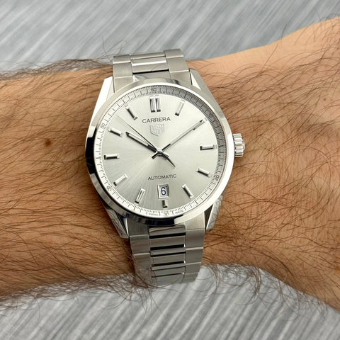 Tag Heuer Carrera Calibre 5 Ref. WBN2111.BA0639 | Full-Set 04/2024 | Like New | 39mm | Silver Dial | Automatic