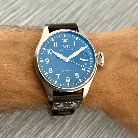 IWC Große Fliegeruhr Big Pilot‘s Watch Le Petit Prince Ref. IW501002 | Full-Set 09/2022 | IWC Garantie 09/2030 | 7Days | 46.2mm | Blue | VIP
