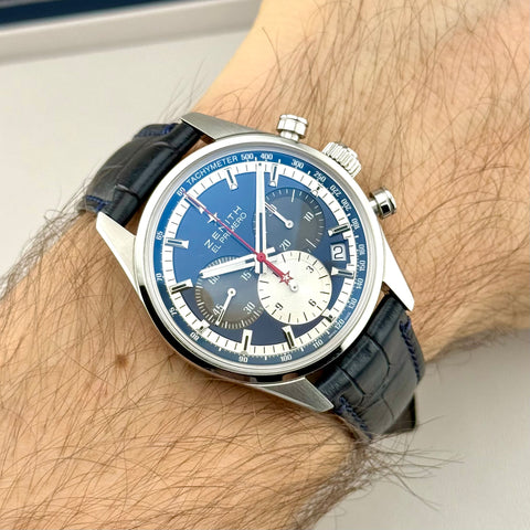 Zenith El Primero 36‘000 VpH Ref. 03.2150.400/53.C700 | Full-Set 12/2024 | Zenith Garantie 12/2029 | 38mm | Blue Dial | Automatic | Top