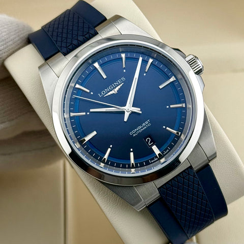 Longines Conquest Ref. L38304929 | Full-Set 07/2025 | Automatic | 41mm | Blue Dial | Like New | Top
