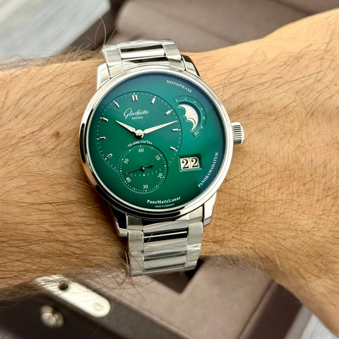 Glashütte Original PanoMaticLunar Ref. 1-90-02-13-32-70 | Full-Set 10/2024 | Ungetragen | Unworn | 40mm | Green Dial | Top
