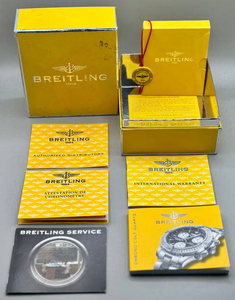 Breitling Colt Chronograph Ref. A73350 | Papiere 2002 | Quarz | 38mm | Black Dial | Top