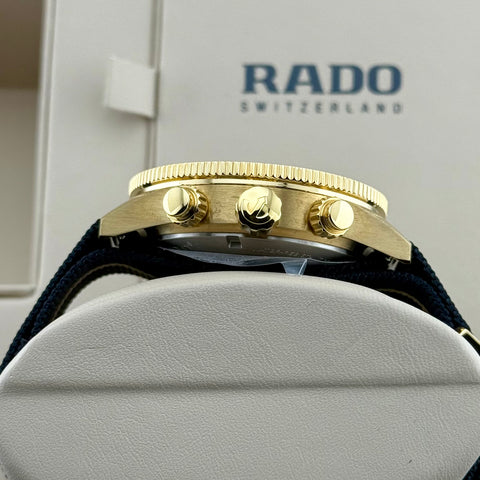 Rado Captain Cook Automatic Chronograph Ref. R32146208 | Full-Set 2026 | Unworn | NEW | Bronze | 43mm | Blue Dial | Top