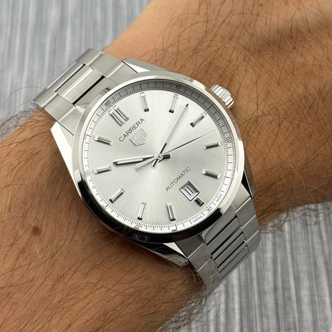 Tag Heuer Carrera Calibre 5 Ref. WBN2111.BA0639 | Full-Set 08/2024 | Tag Heuer Garantie 08/2026 | 39mm | Like New | Top | VIP
