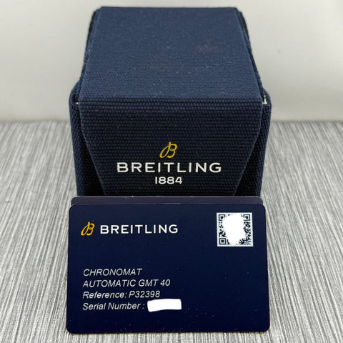 Breitling Chronomat Automatic GMT 40 Ref. P32398101C1S1 | Full-Set 11/2023 | Garantie 11/2027 | Eisblau | Top