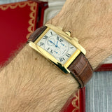 Cartier Tank Américaine 18K Ref. 1730 | Full-Set 1996 | Erstkaufrechnung | 18K Gelbgold | Chronograph | Top Set