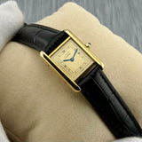 Cartier Tank Quartz Small silber-vergoldet Ref. 3 | 23x30mm | Rare Roman Dial | Art Deco