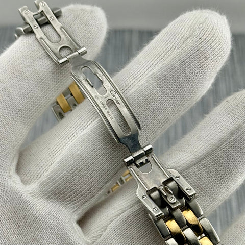Cartier Panthère Ref. 187949 | 2-row 18k yellow gold | Vintage | 27x27mm | Quartz | Rare | Top