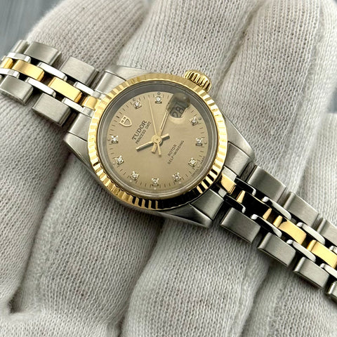 Tudor Princess Date Ref. 92413 | Full-Set 2000 | Automatic | 25mm | Stahl/Gelbgold 18K | Diamanten Zifferblatt | Ladies | Damen | VIP
