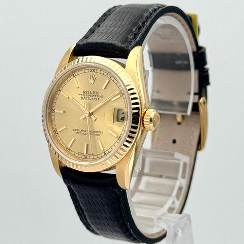 Rolex Datejust 31 Ref. 68278 | Rolex Revision 11/2021 | E-Serie ca. 1991 | 18K Rolex Schließe | 18K Gelbgold | VIP
