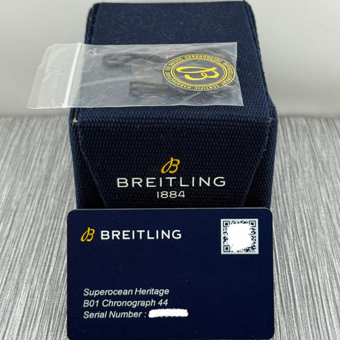 Superocean Heritage B01 Chronograph 44 Ref. AB0162161C1A1 | Full-Set 05/2023 | Breitling Garantie 05/2028 | 44mm | Blue Dial | Like New