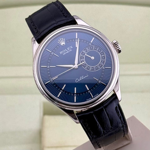 Rolex Cellini Ref. 50519 | Full-Set 2019 | 18K Weißgold | Blue Dial | Top Condition | LC EU