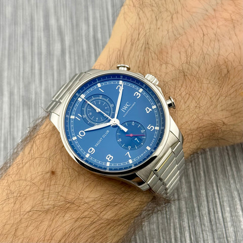 IWC Portugieser Yacht Club Chronograph Ref. IW390701 | Full-Set 12/2020 | IWC Garantie 12/2028 | Top Condition | Blue Dial